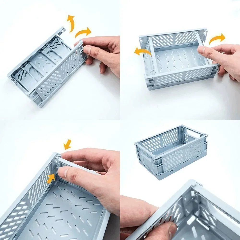 4-Pack Mini Baskets Storage Bin Organizer for Shelf Home Kitchen Classroom